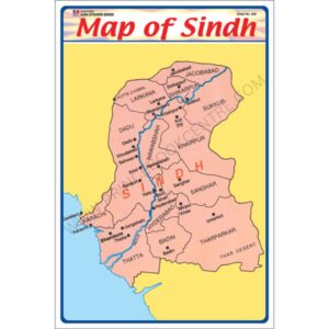 Sticker Of Map Of Sindh