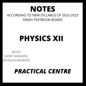 Physics Notes XII Practical Centre