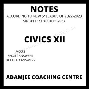 Civics Notes XII Adamjee