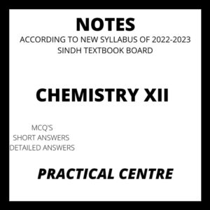 Chemistry Notes XII Practical Centre