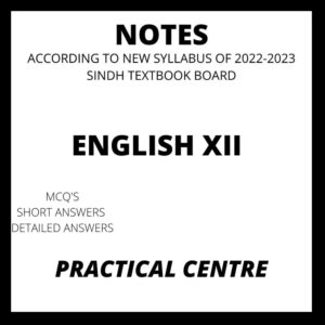 English Notes XII Practical Centre